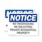 Signmission No Trespassing No Soliciting Private Residential OSHA Notice Sign, Vinyl Decal, 10in W x 7in L, 2PK OS-2PACK-NS-D-710-L-14942 - alternate 1